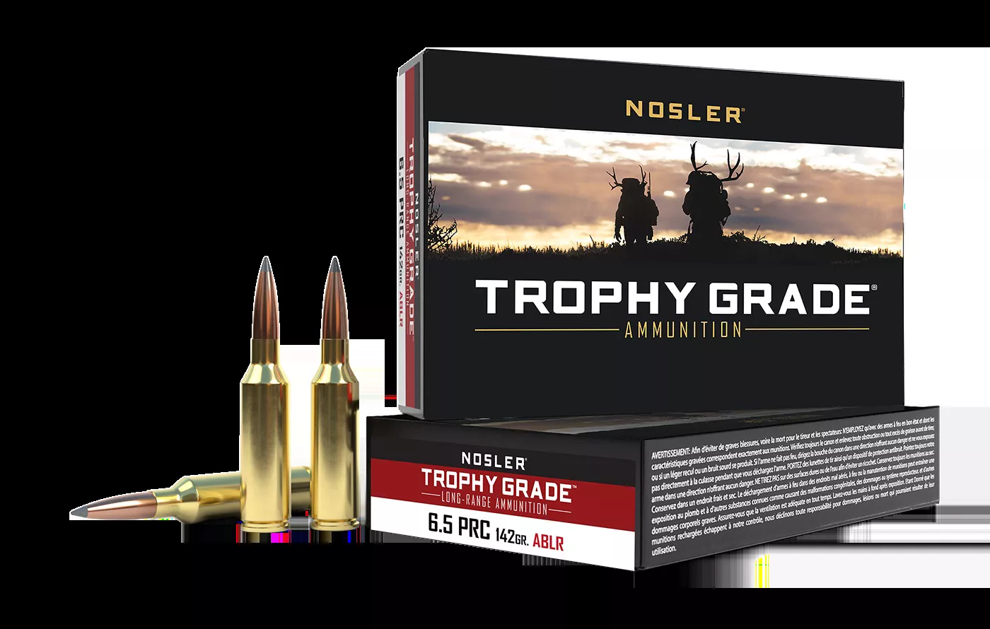 Nosler Trophy Grade Long-Range 6.5 PRC 142 Gr. Spitzer AccuBond-Long Range 20/Box
