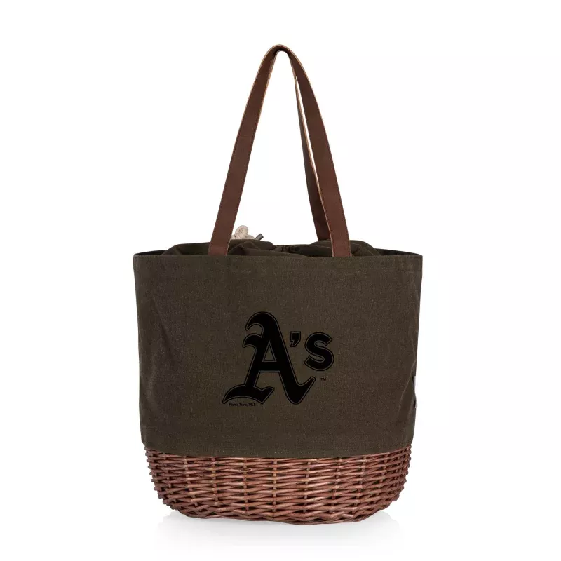 Oakland Athletics – Coronado Canvas and Willow Basket Tote