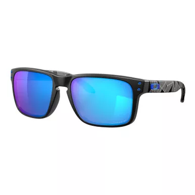 OAKLEY Holbrook Matte Black Prizmatic Frame/ Prizm Sapphire Polarized Lenses Sunglasses (OO9102-H055)