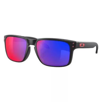 OAKLEY Holbrook Sunglasses w/ Matte Black Frame and Red Iridium Lens (OO9102-36)