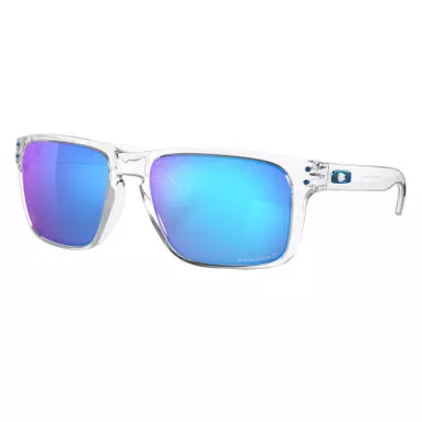 OAKLEY Holbrook XL Sunglasses with Polished Clear Frame and Prizm Sapphire Polarized Lens (OO9417-0759)