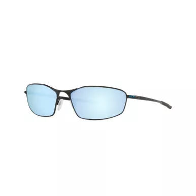 OAKLEY Men's Whisker Satin Black Frame/Prizm Deep Water Polarized Sunglasses (OO4141-1160)