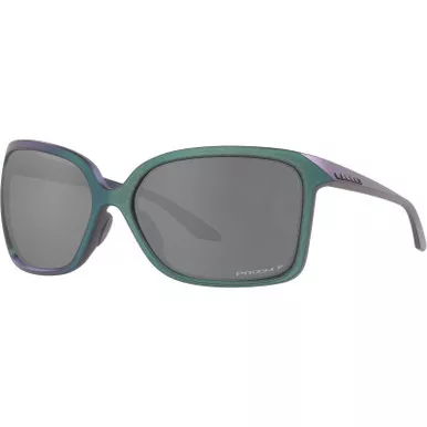 OAKLEY Wildrye Matte Cyan/Purple Frame/ Prizm Gray Gradient Lenses Sunglasses (OO9230-0661)