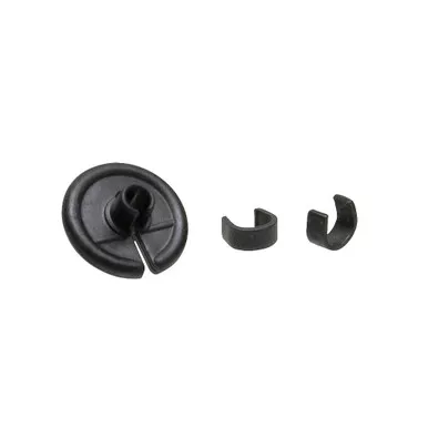 October Mountain 37656 Pin Point Kisser Button, 9/16 Inches, Black, 100 Pack
