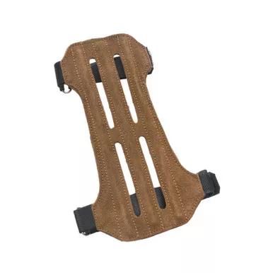 October Mountain 57365 Arm Guard 2 Strap Vented, Brown