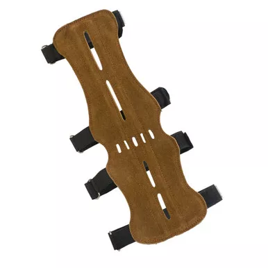 October Mountain 57366 Arm Guard 4 Strap Vented, Brown