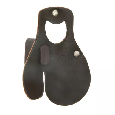 October Mountain Leather Tab, Black