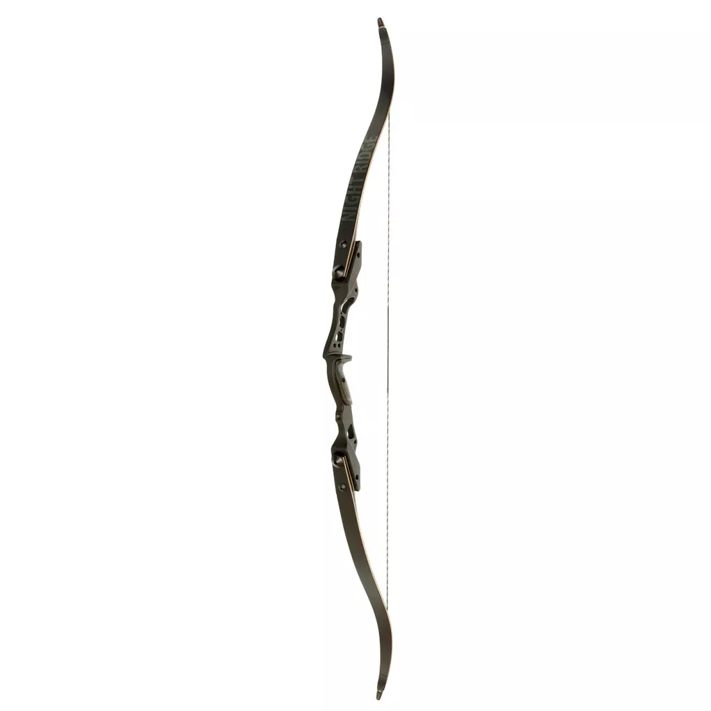 October Mountain Night Ridge Ilf Recurve Bow Black 60 In. 45 Lbs. Rh