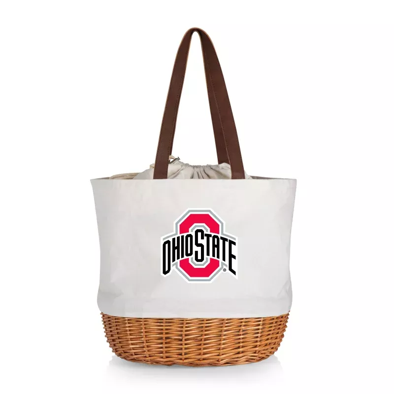 Ohio State Buckeyes – Coronado Canvas and Willow Basket Tote