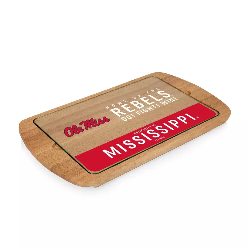 Ole Miss Rebels – Billboard Glass Top Serving Tray