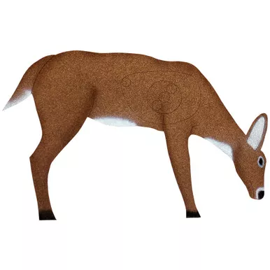 OnCore Targets D-4A Archery Target Small Feeding Deer, Brown