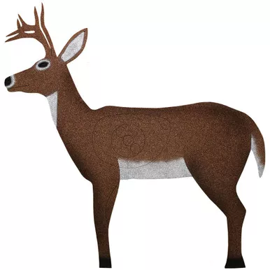 OnCore Targets D5-ANT Archery Target Large Deer with Antlers, Brown