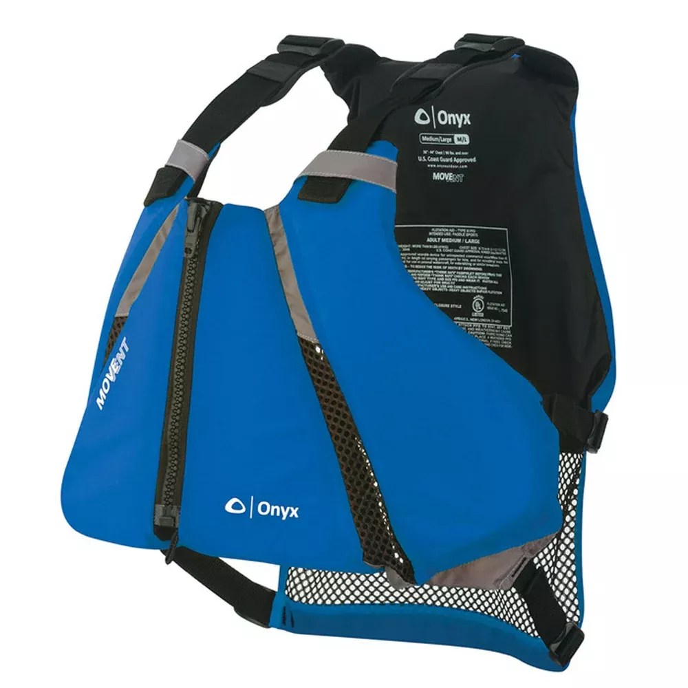 Onyx MoveVent Curve Paddle Sports Life Vest – XS/S – Blue