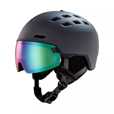Open Box (Damaged package): HEAD RADAR PHOTO Visor Ski Helmet, Color: Anthracite, Size: XS/S (323113-XS/S)