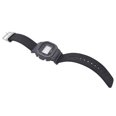 Open Box (Great condition, limited use): CASIO G-Shock Classic Black Watch with Cordura Cloth Band (DW-5600BCE-1CR)