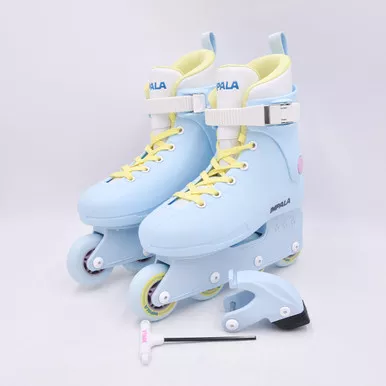 Open Box (Great condition, limited use): Impala Lightspeed Inline Skate, Color: Sky Blue/Yellow, Size: 5