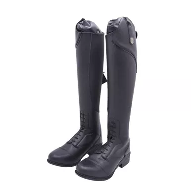 Open Box (Great condition, limited use): MOUNTAIN HORSE Veganza Lds Field Boot; Color: Black; Size: 39 US 8 Slim (309034BLKN08)