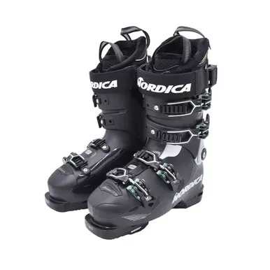 Open Box (Great condition, limited use): NORDICA Womens Promachine 115 W Boots, Color: Black/Green/White, Size: 24.5 (050F46046R5-24.5)