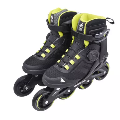 Open Box (Great condition, limited use): ROLLERBLADE Macroblade 84 Boa, Color: Black/Lime, Size: 6/6.5 (073706001A1-6/6.5)