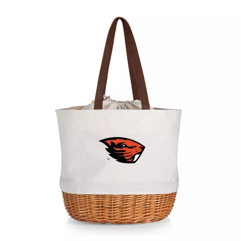 Oregon State Beavers – Coronado Canvas and Willow Basket Tote
