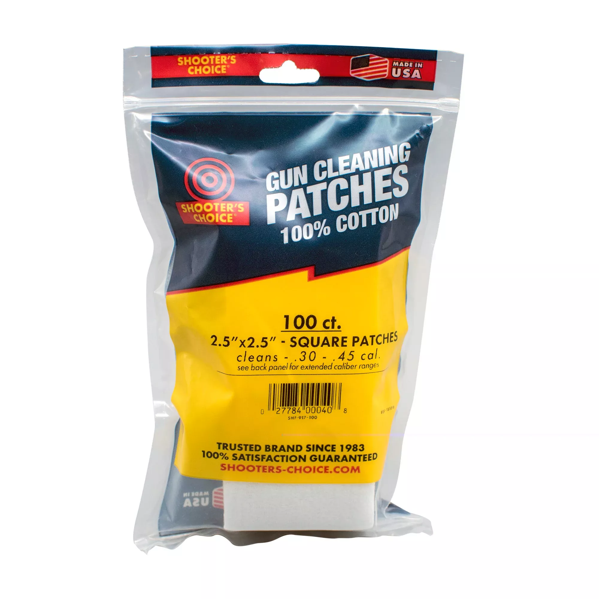 Otis 2.5″ Square Cleaning Patches 100 Ct