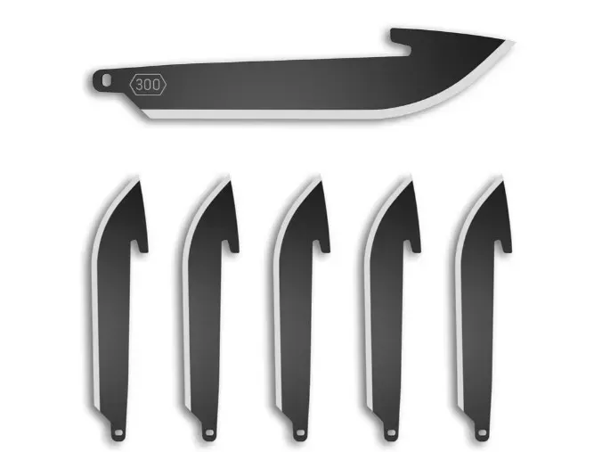 Outdoor Edge 300 (3 inch) Drop Point ReplacementKnife Blades 6-Pack RR30K-6C