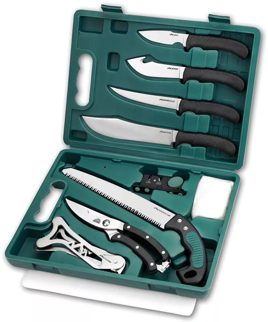Outdoor Edge Game Pro Game Processor Kit 420J2 Stainless Steel Black Nonslip TPR