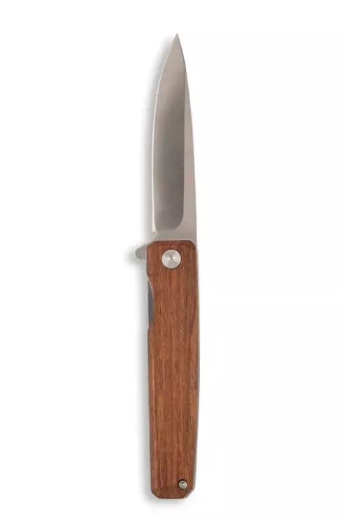 Outdoor Edge Peleus Non Razor Knife Folder 3" Wood/SS PL1C