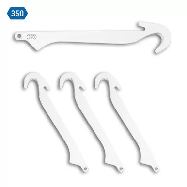 Outdoor Edge RRG-4 3.50" Gutting Replacement Blades, Stainless, 4-Pack