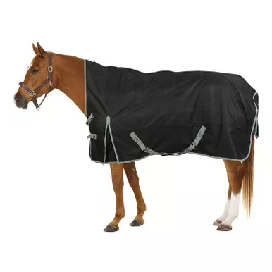 OVATION Reflective High Neck Black Turnout Sheet (471211BLK)