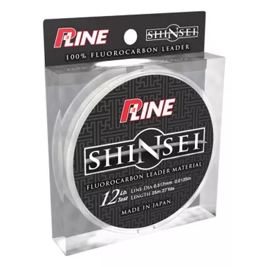P-LINE Shinsei 15lb 27yd Fluorocarbon Leader (S25FC-15)