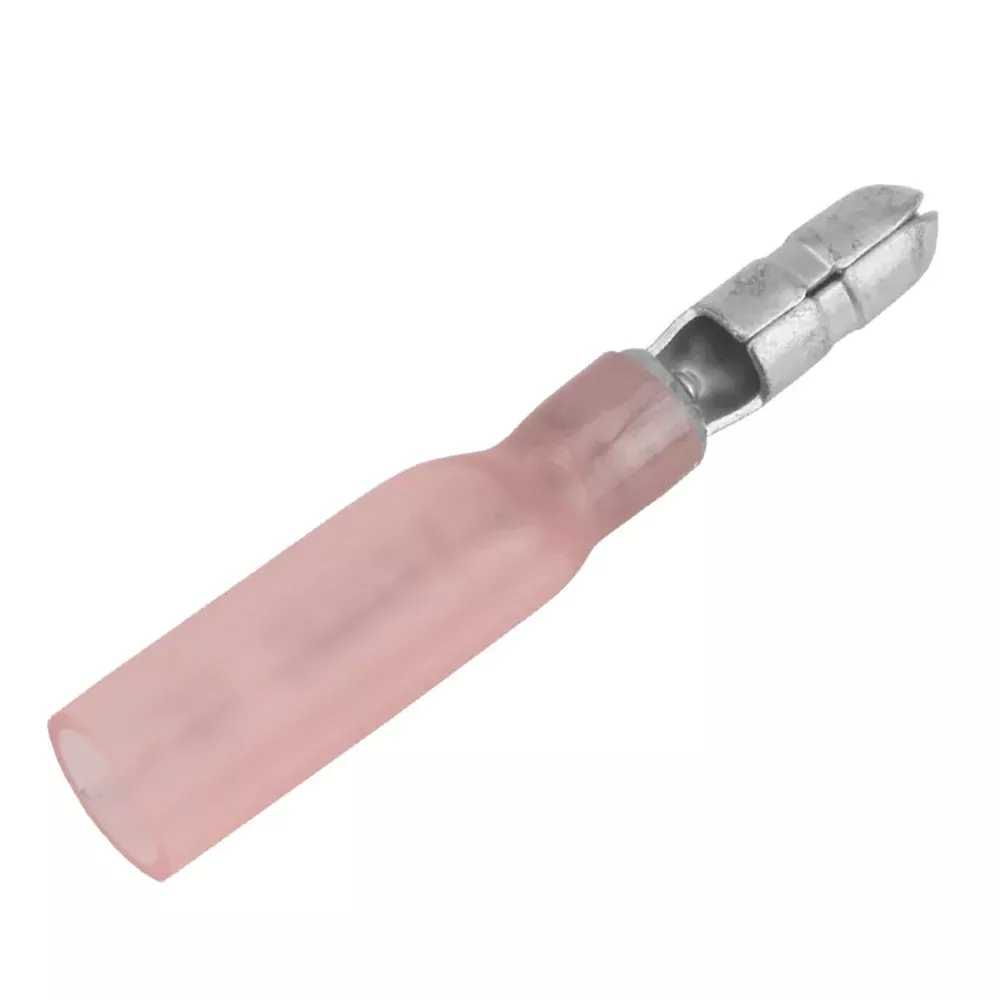 Pacer 22-18 AWG Heat Shrink Male Bullet Terminal – 100 Pack