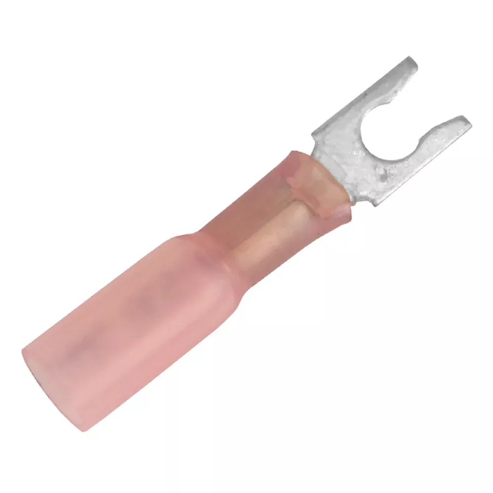 Pacer 22-18 AWG Heat Shrink Spade Terminal – #8 Stud Size – 3 Pack