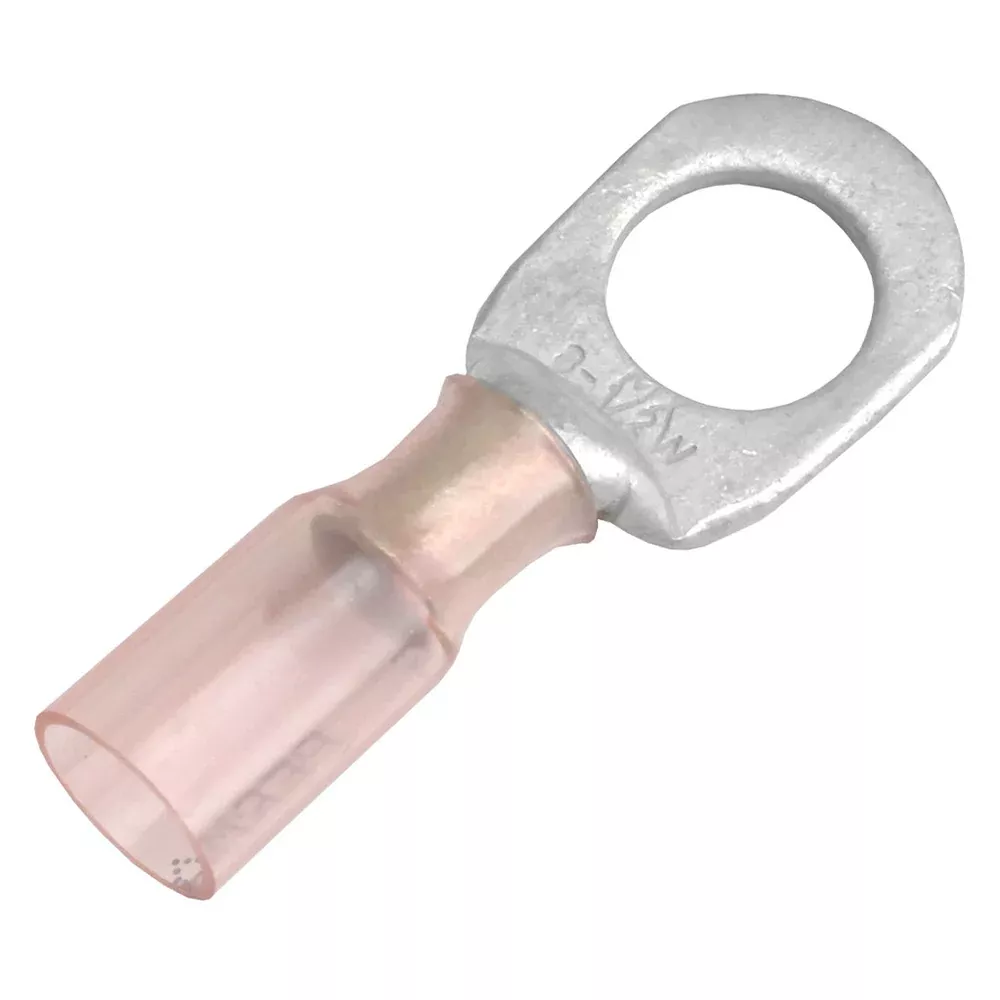 Pacer 8 AWG Heat Shrink Ring Terminal – 1/2″ Stud Size – 3 Pack
