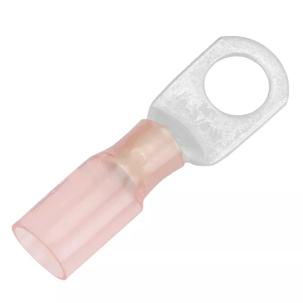 Pacer 8 AWG Heat Shrink Ring Terminal – 3/8″ Stud Size – 3 Pack