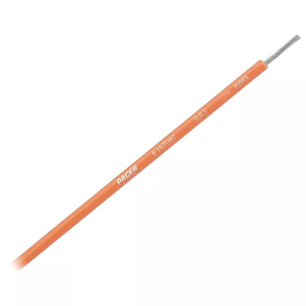 Pacer Orange 12 AWG Primary Wire - 25'
