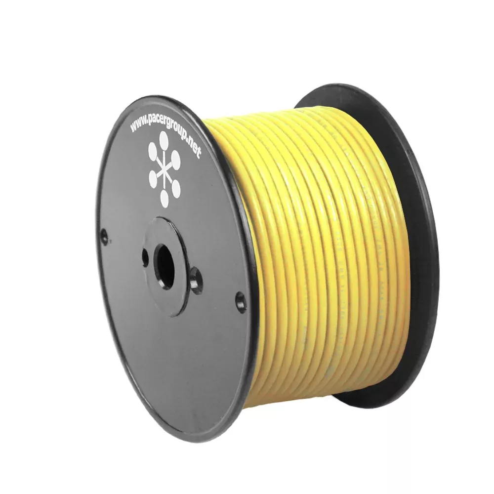 Pacer Yellow 12 AWG Primary Wire – 100′
