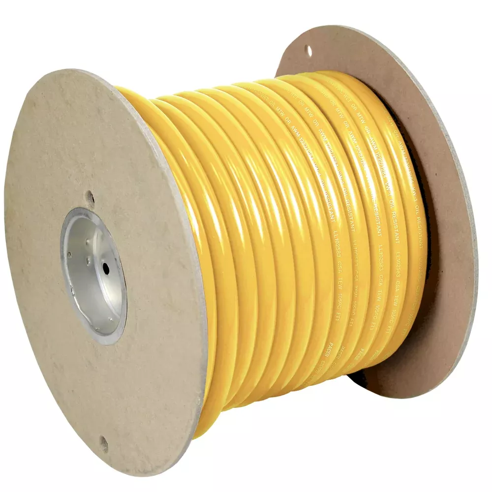 Pacer Yellow 2 AWG Battery Cable – 100′