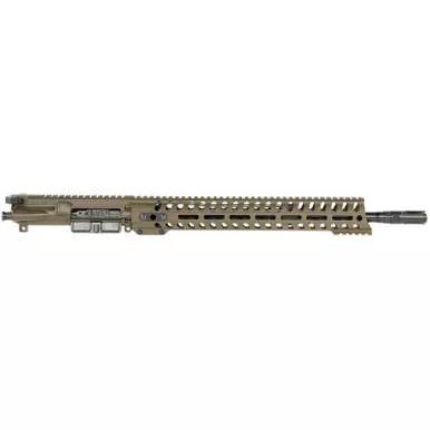Patriot Ordnance Factory Minuteman Complete Upper 5.56x45mm NATO 16.50" Black Nitride Barrel Aluminum Patriot Brown Receiver 14.50" M-LOK Handguard Lo Pro DI Gas Block (Mid Length)