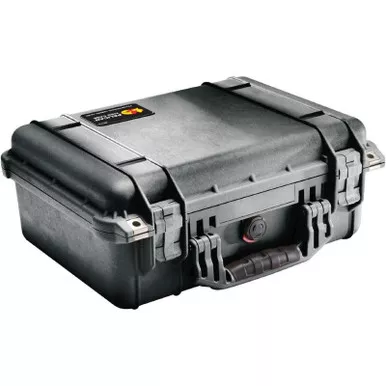 Pelican 1450000110 Protector Case Black Polypropylene Holds Handgun