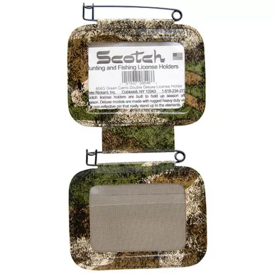 Pete Rickard 854G Hunting License Holder, Double, Camo