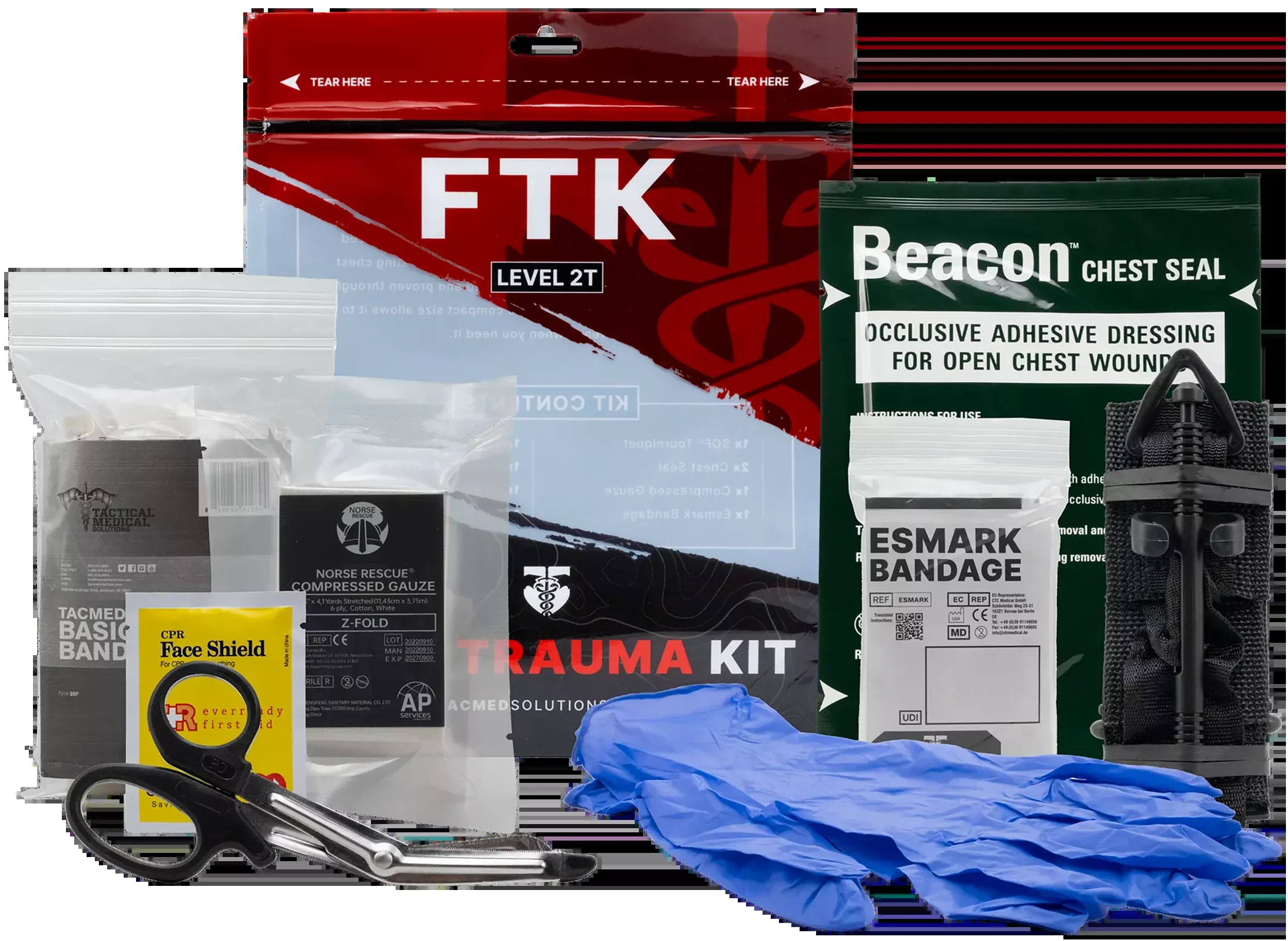Phalanx Trauma Kit, Tacmed 80-0117Level 2t Field Trauma Kit