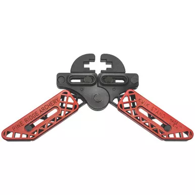 Pine Ridge 2559-R Kwik Stand Bow Support, Red/Black