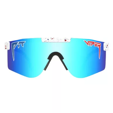 PIT VIPER The Absolute Freedom Double Wide White/Red/Blue Polarized Sunglasses (the-absolute-freedom-double-wide)