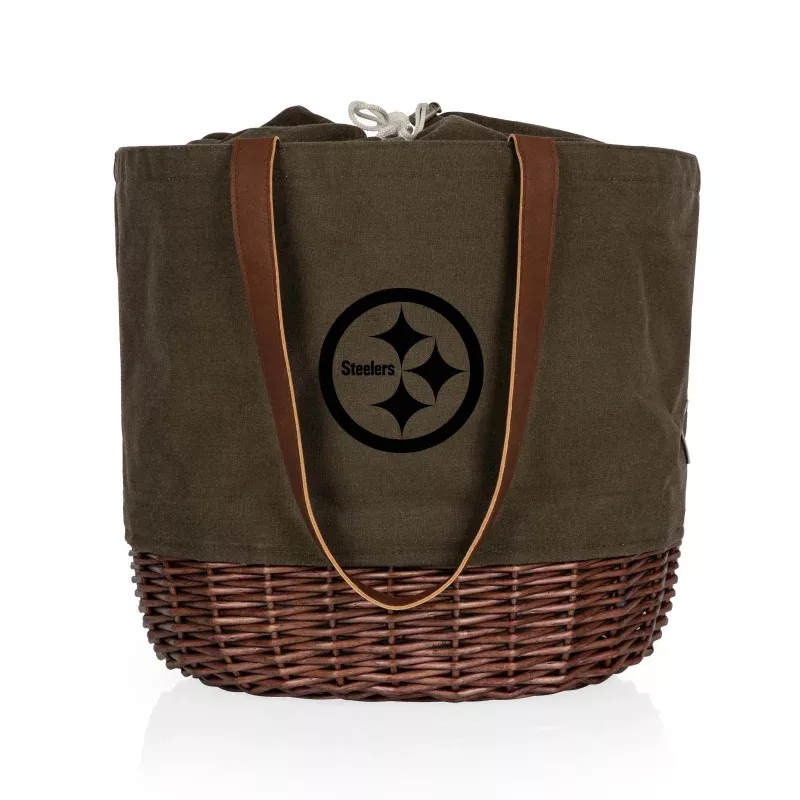 Pittsburgh Steelers – Coronado Canvas and Willow Basket Tote