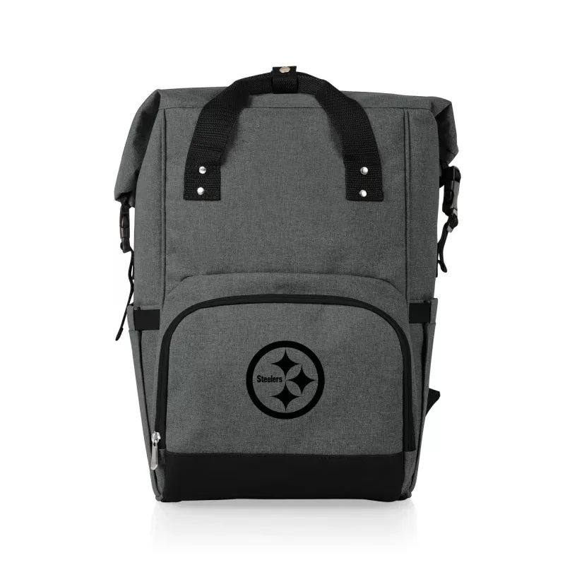 Pittsburgh Steelers – On The Go Roll-Top Backpack Cooler