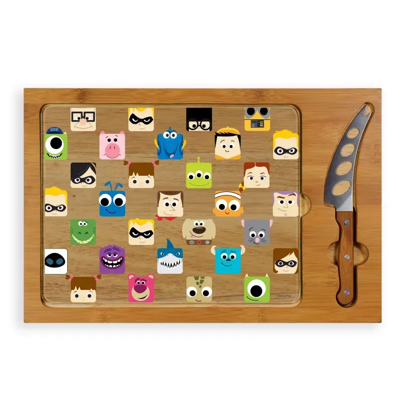 Pixar Collection – Icon Glass Top Cutting Board & Knife Set