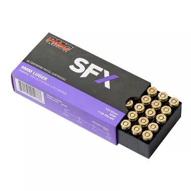 PMC 9SFX SFx 9mmLuger 124gr StarFire Hollow Point 50 Per Box/20 Case