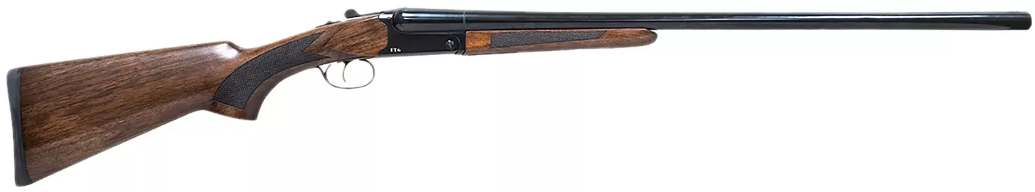 Pointer FT6 Full Size 20 Gauge Shotgun Break Open 3" 2rd 28" Black Side By Side Barrel Fixed Turkish Walnut Wood Stock FT62028