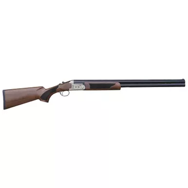 Pointer KAR1228 Acrius Full Size 12 Gauge Break Open 3" 2rd 28" Black Over/Under Vent Rib Barrel, Nickel Steel Laser Etched Receiver, Fixed Turkish Walnut Stock, Ambidextrous